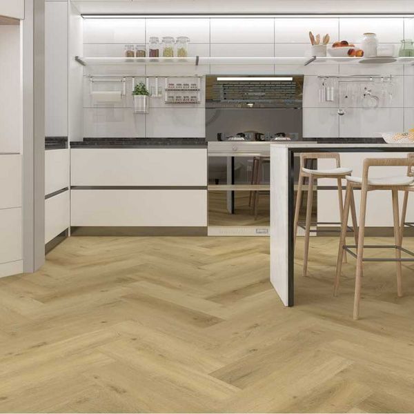 Виниловый пол Vinilam Parquet Herringbone LVT 291155 Дуб Классический 291155 фото