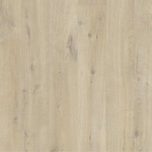 Виниловый пол Quick Step Alpha Vinyl Bloom Дуб хлопок бежевый AVMPU40103 фото