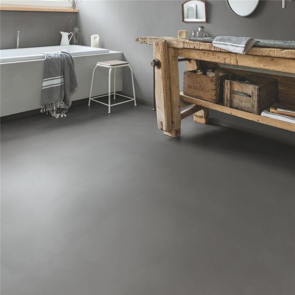 Вінілова підлога Quick Step Ambient Click Plus 40140 Мінімальний помірно-сірий AMCP40140 фото
