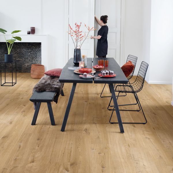 Вінілова підлога Quick Step Alpha Vinyl Bloom Дуб бавовна натуральний AVMPU40104 фото