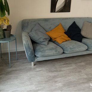 Виниловый пол Vinilam Ceramo LVT 61614 Цемент Светлый 71614 фото