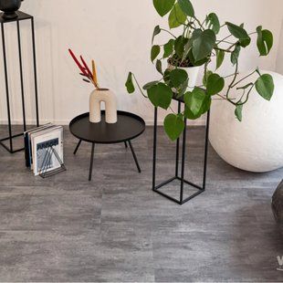 Виниловый пол Vinilam Ceramo LVT 61616 Цемент Серый 71616 фото
