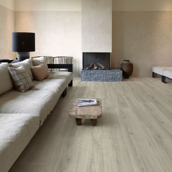 Виниловый пол Quick Step Bloom Alpha Vinyl Ботанический серый AVMPU40237 AVMPU40237 фото
