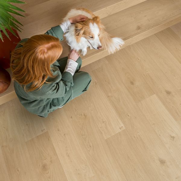 Виниловый пол Quick Step Alpha Vinyl Blos Base Дуб прибрежный бежевый AVSPT40321 AVSPT40321 фото
