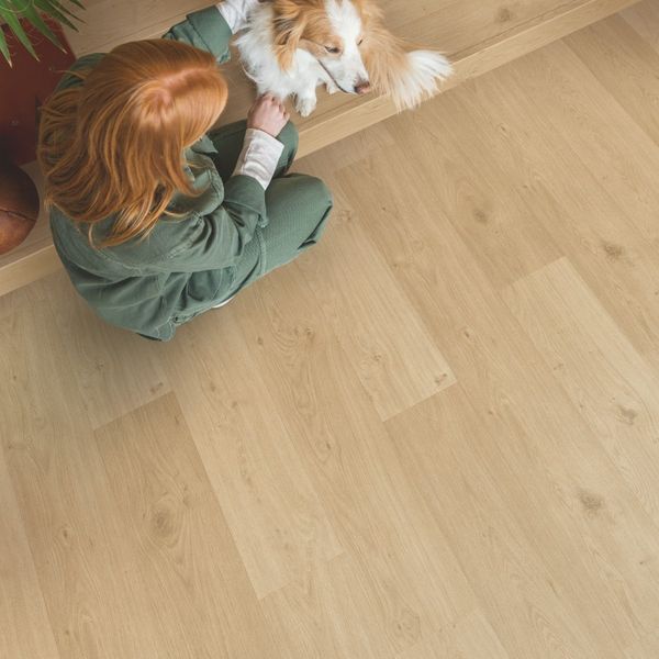 Вінілова підлога Quick Step Alpha Vinyl Blos Base AVSPT40321 Дуб узбережний бежевий 4654 фото