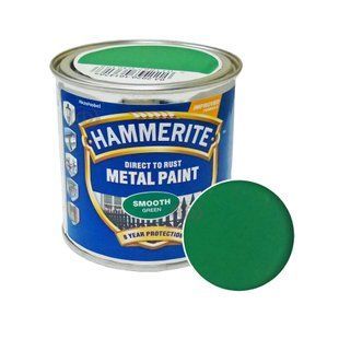 Гладкая краска 3 в 1 по металлу Hammerite Metal Paint Smooth защитная, зеленая RAL 6029 5114913 фото