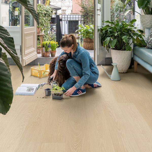 Вінілова підлога Quick Step Alpha Vinyl Blos Дуб маслянка AVSPU40277 AVSPU40277 фото