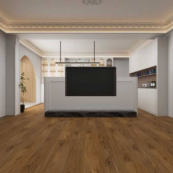 Виниловый пол Vinilam Ceramo SPC 260402 Орех Европейський 260402 фото