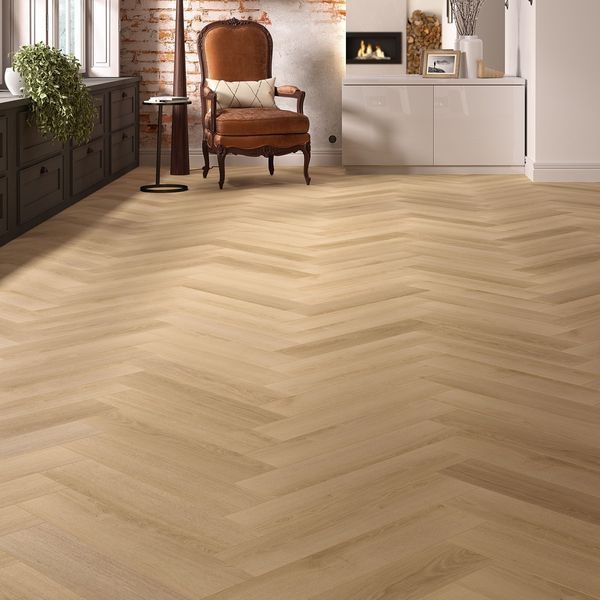 Ламінат Alsafloor Solid Plus Baton Rompu (Herringbone) V4 WR X LOCK Дуб Жоржиновий BR 466 фото