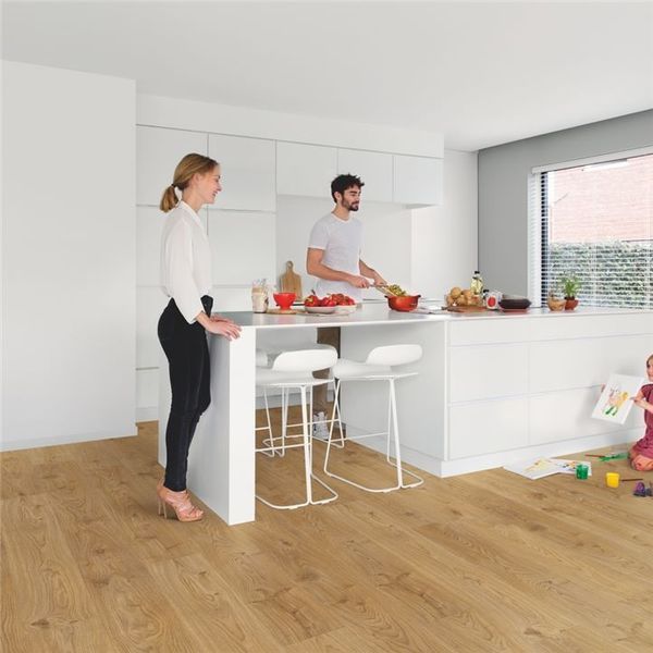 Вінілова підлога Quick Step Alpha Vinyl Blos Base Дуб котедж натуральний AVSPT40025 фото