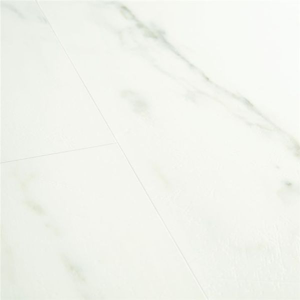 Вінілова підлога Quick Step Ambient Click Plus 40136 Білий каррарський мармур AMCP40136 фото
