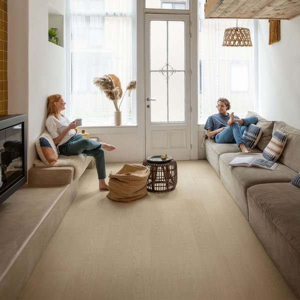 Виниловый пол Quick Step Alpha Vinyl Blos Base Дуб маслянка AVSPT40277 AVSPT40277 фото