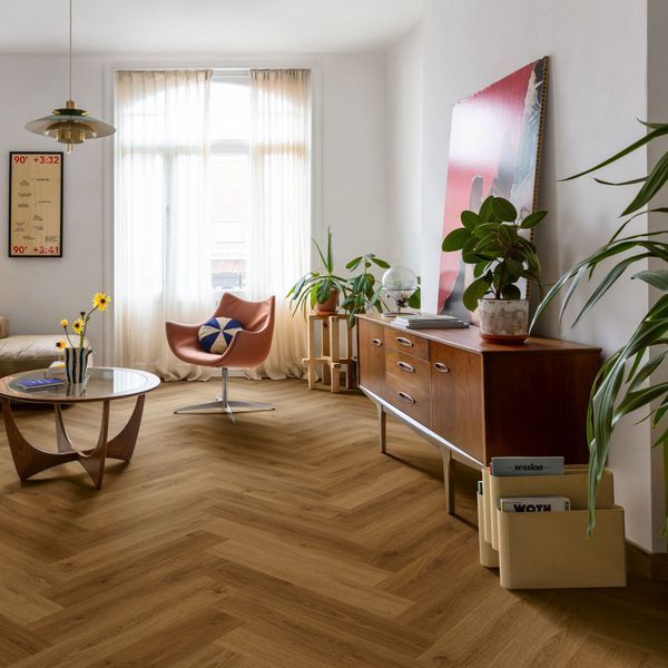 Виниловый пол Quick Step Сiro Herringbone Дуб ботанический карамельный AVHBU 40364 AVHBU 40364 фото