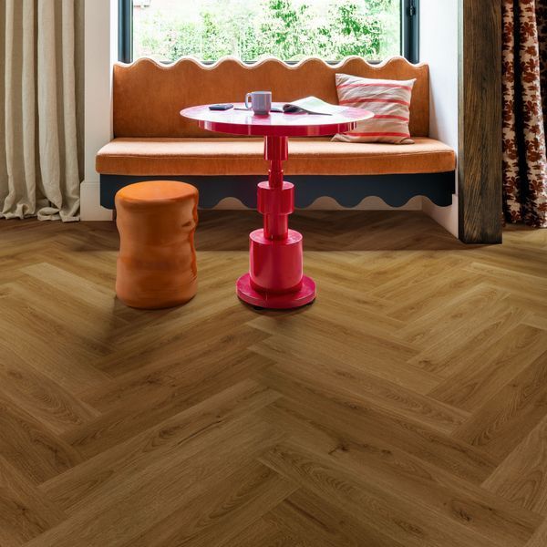 Виниловый пол Quick Step Сiro Herringbone Дуб ботанический карамельный AVHBU 40364 AVHBU 40364 фото