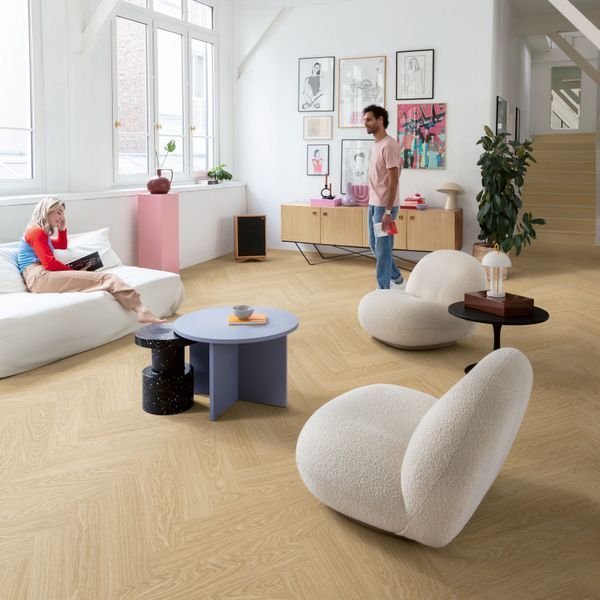Виниловый пол Quick Step Сiro Herringbone Дуб чистый румянец AVHBU40359 AVHBU40359 фото