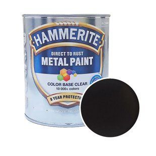 Гладкая краска 3 в 1 по металлу Hammerite Metal Paint Smooth защитная, RAL 8019 (темно-коричневая) 5586634-8019 фото