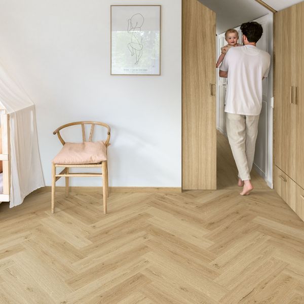 Виниловый пол Quick Step Сiro Herringbone Ботанический бежевый AVHBU 40362 AVHBU 40362 фото