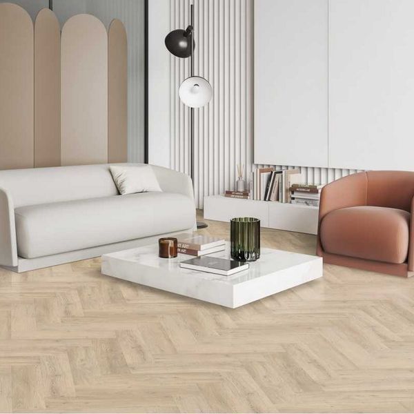 Виниловый пол Vinilam Parquet Herringbone LVT MS1018 Дуб Сканді MS1018 фото