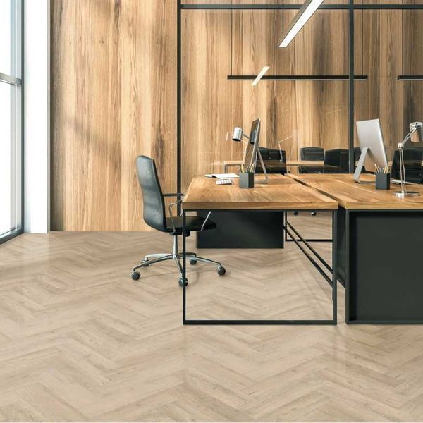 Виниловый пол Vinilam Parquet Herringbone LVT MS1018 Дуб Сканді MS1018 фото
