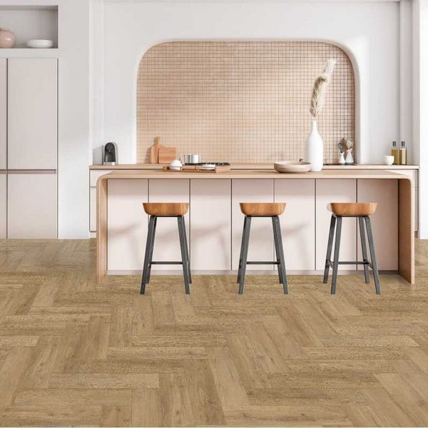 Виниловый пол Vinilam Parquet Herringbone LVT MS1015 Дуб Крафт MS1015 фото