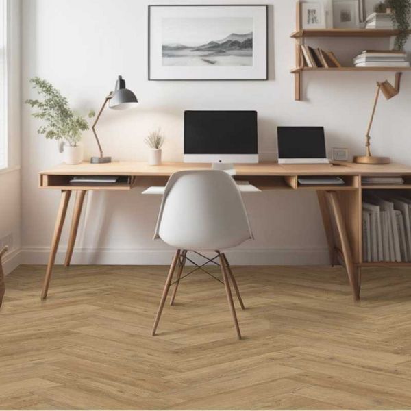 Виниловый пол Vinilam Parquet Herringbone LVT MS1015 Дуб Крафт MS1015 фото