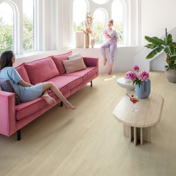 Виниловый пол Quick Step Bloom 40080 Дуб Морской бриз бежевый AVMPU40080 AVMPU40080 фото