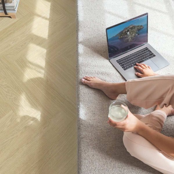 Виниловый пол Quick Step Pristine Herringbone 20331 Serene oak light natural SGHBC20331 4270 фото